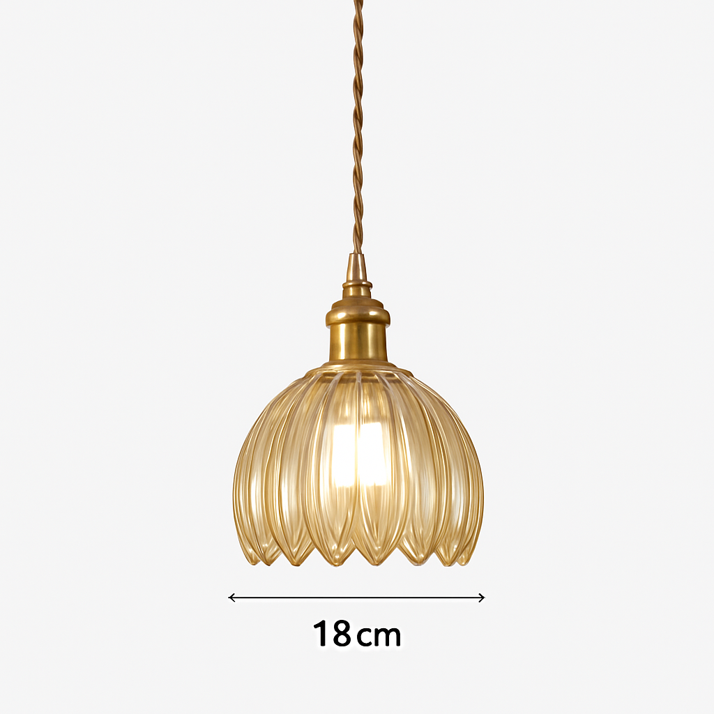 Scandinavian glass pendant light for modern decor - vue 14 sur 23