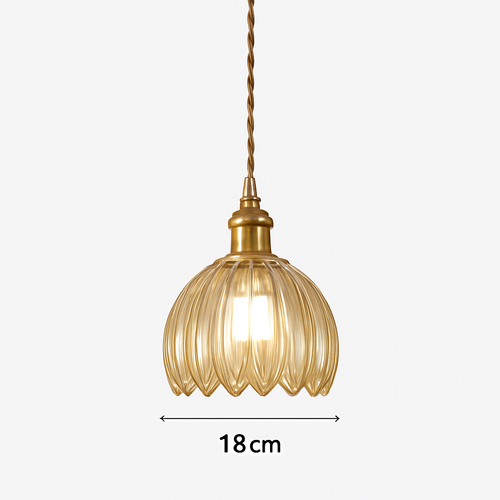 Scandinavian glass pendant light for modern decor - vue 15 sur 23