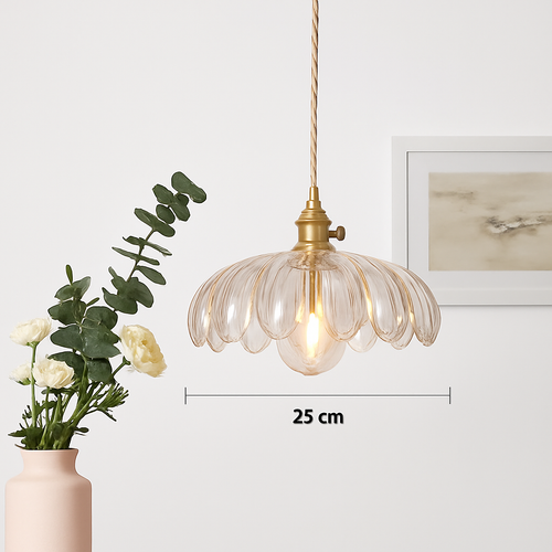 Scandinavian glass pendant light for modern decor - vue 17 sur 23