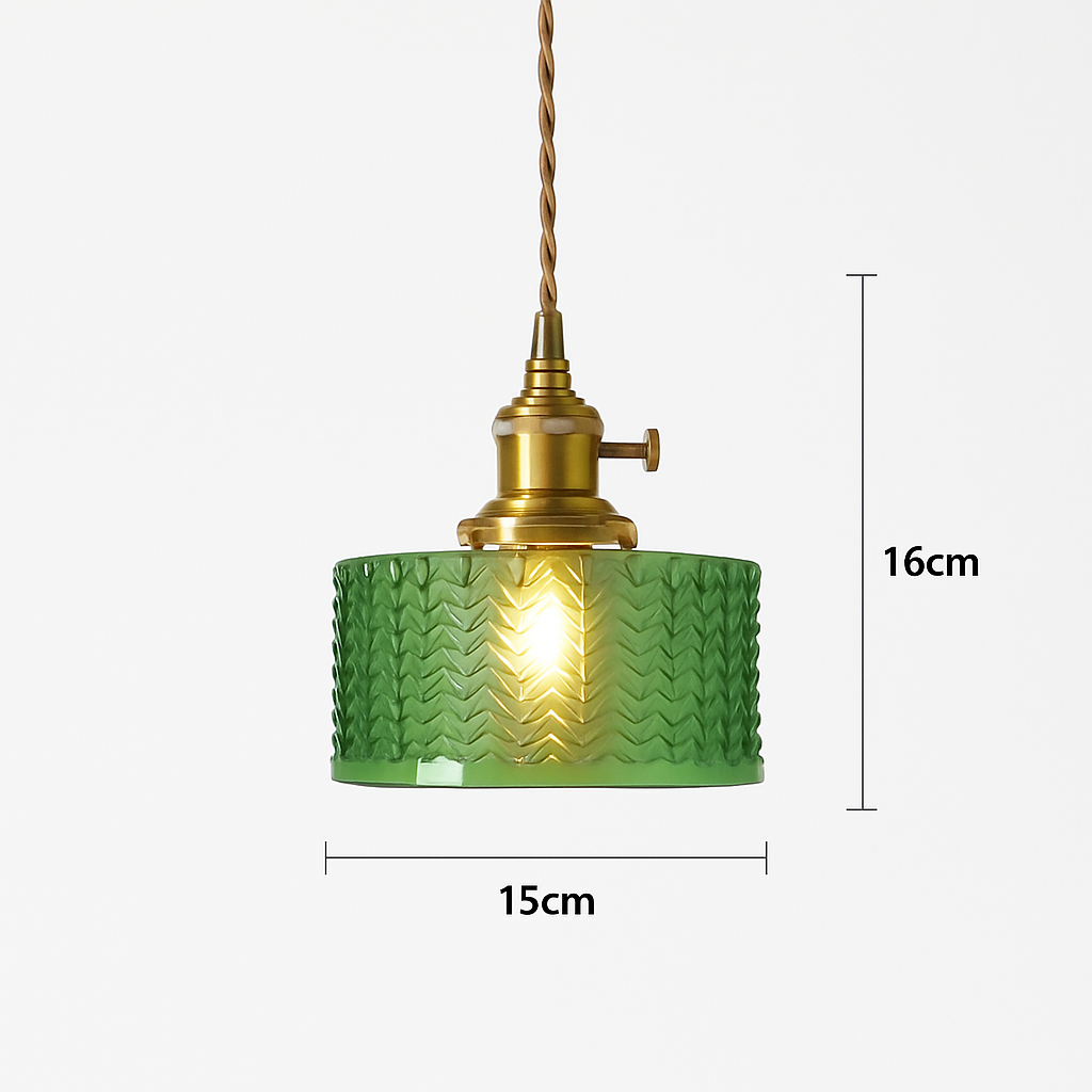 Scandinavian glass pendant light for modern decor - vue 18 sur 23
