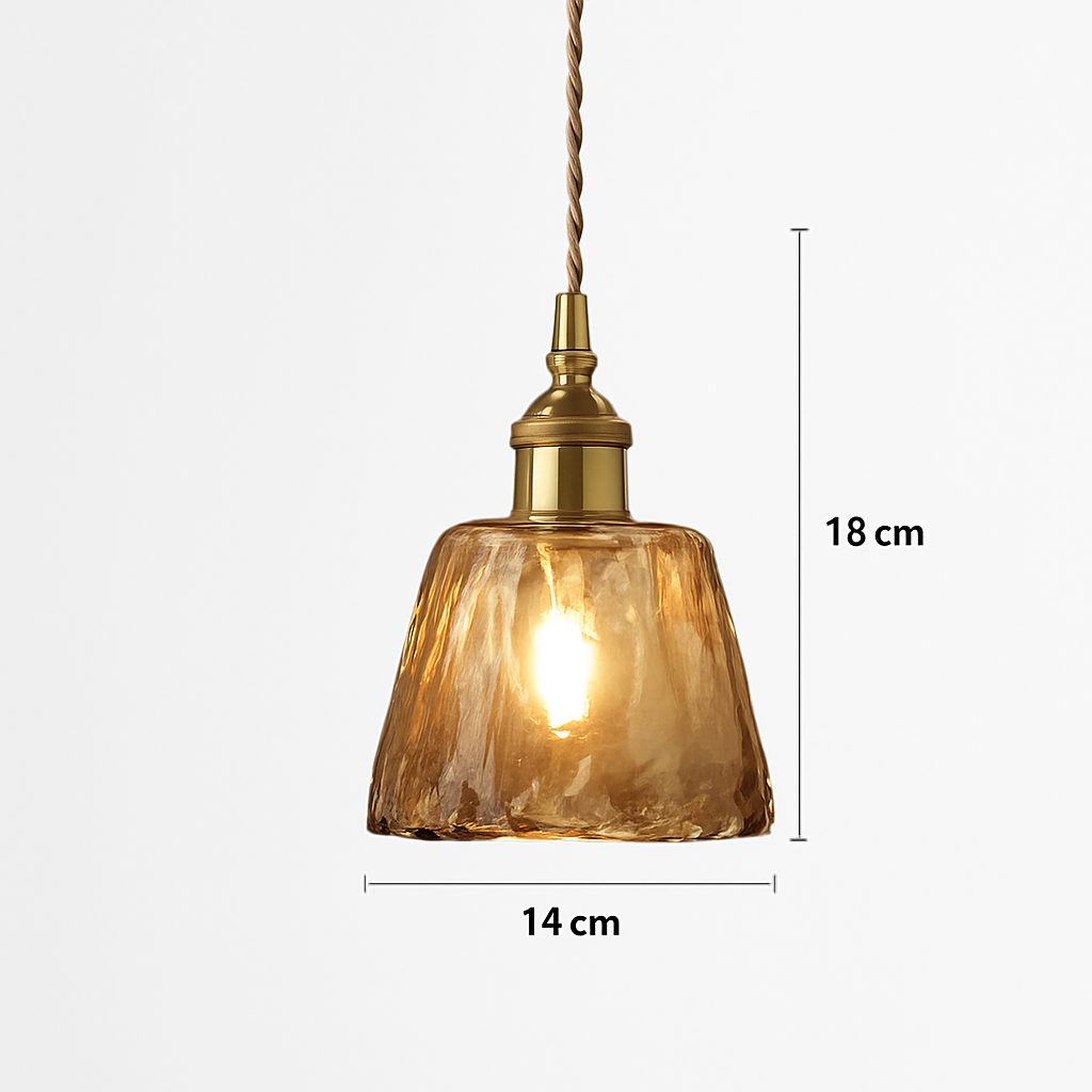 Scandinavian glass pendant light for modern decor - vue 19 sur 23