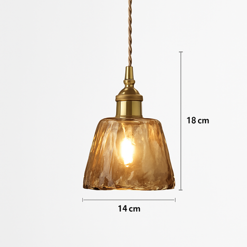 Scandinavian glass pendant light for modern decor - vue 20 sur 23