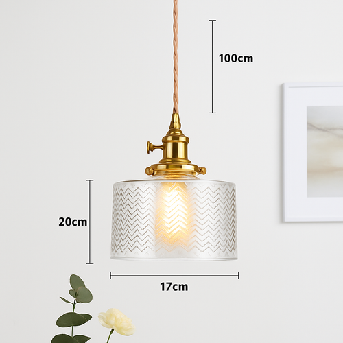 Scandinavian glass pendant light for modern decor - vue 22 sur 23