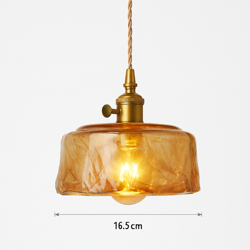 Scandinavian glass pendant light for modern decor - vue 24 sur 23