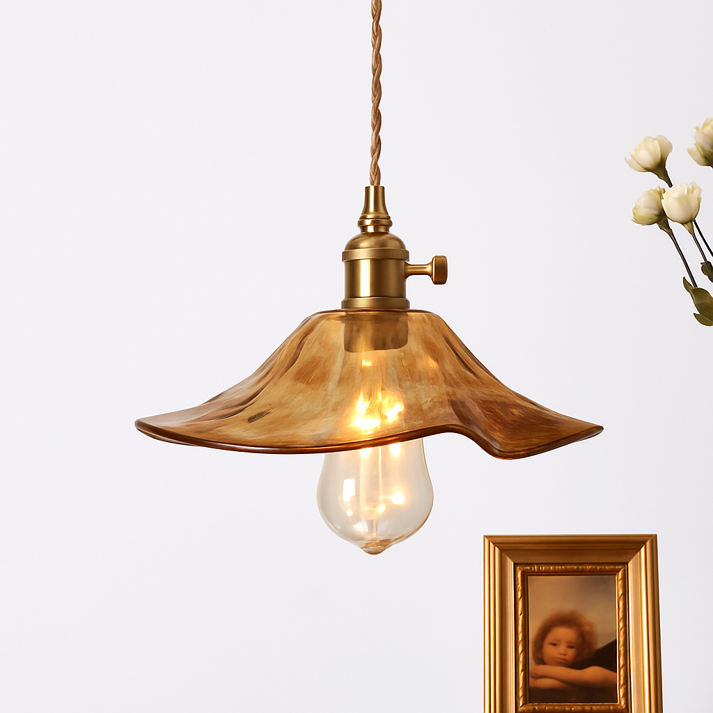 Scandinavian glass pendant light for modern decor - vue 10 sur 23