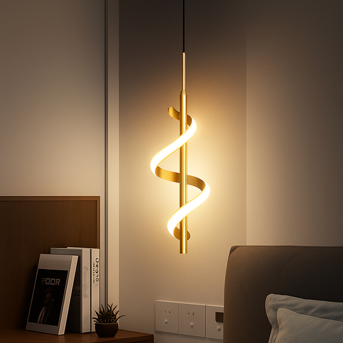 Modern creative LED pendant light - vue 3 sur 12