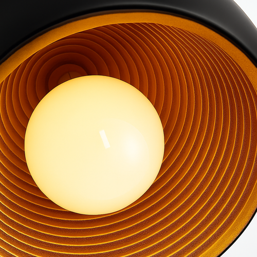 Modern colourful LED globe pendant light - vue 9 sur 8