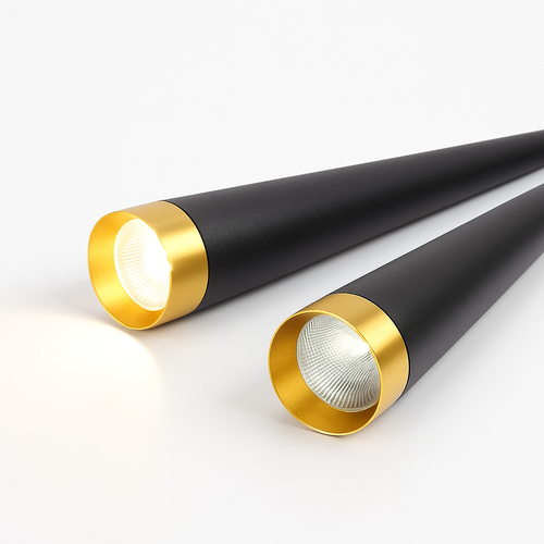 Dimmable LED cone tube pendant light for indoor lighting - vue 5 sur 8