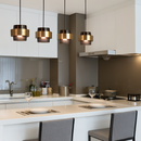 Cylindrical LED pendant light in or Nordic