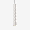 Spiral pipe LED cylindrical designer pendant light
