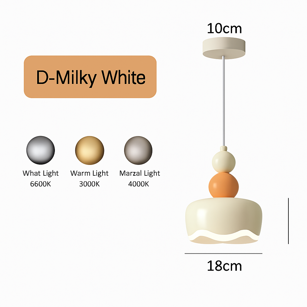 Modern LED indoor pendant light