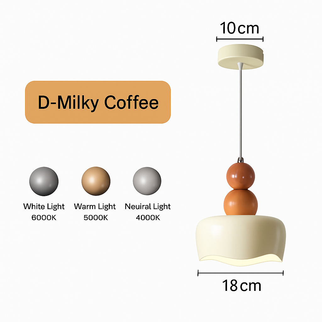 Modern LED indoor pendant light