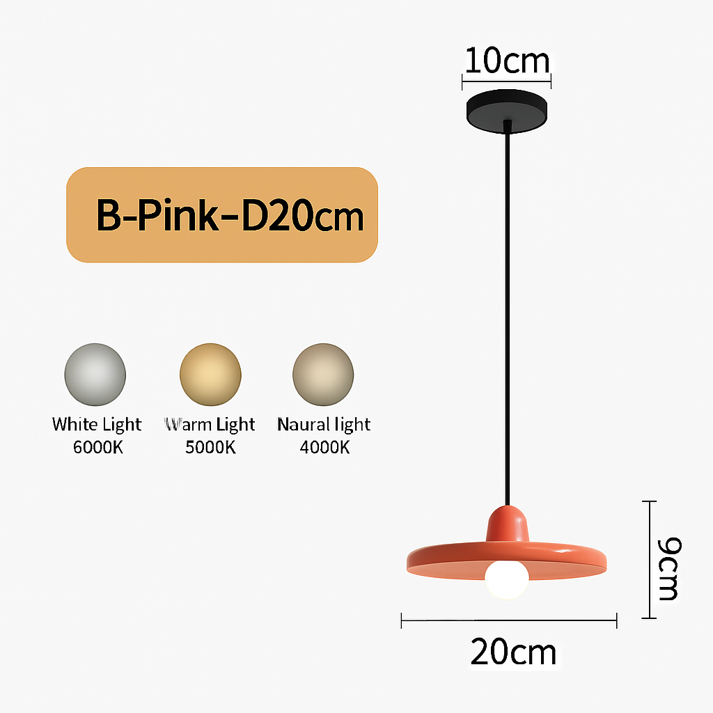 Modern LED indoor pendant light