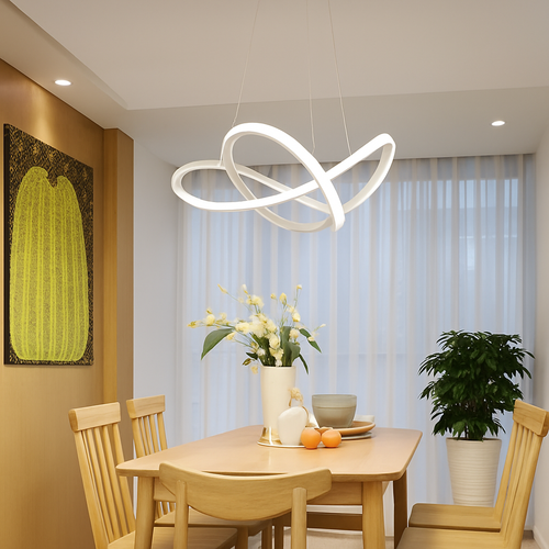 Modern decorative aluminium LED pendant light new collection - vue 3 sur 9