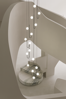 Suspension LED escalier colimaçon plafond lustre moderne luxe