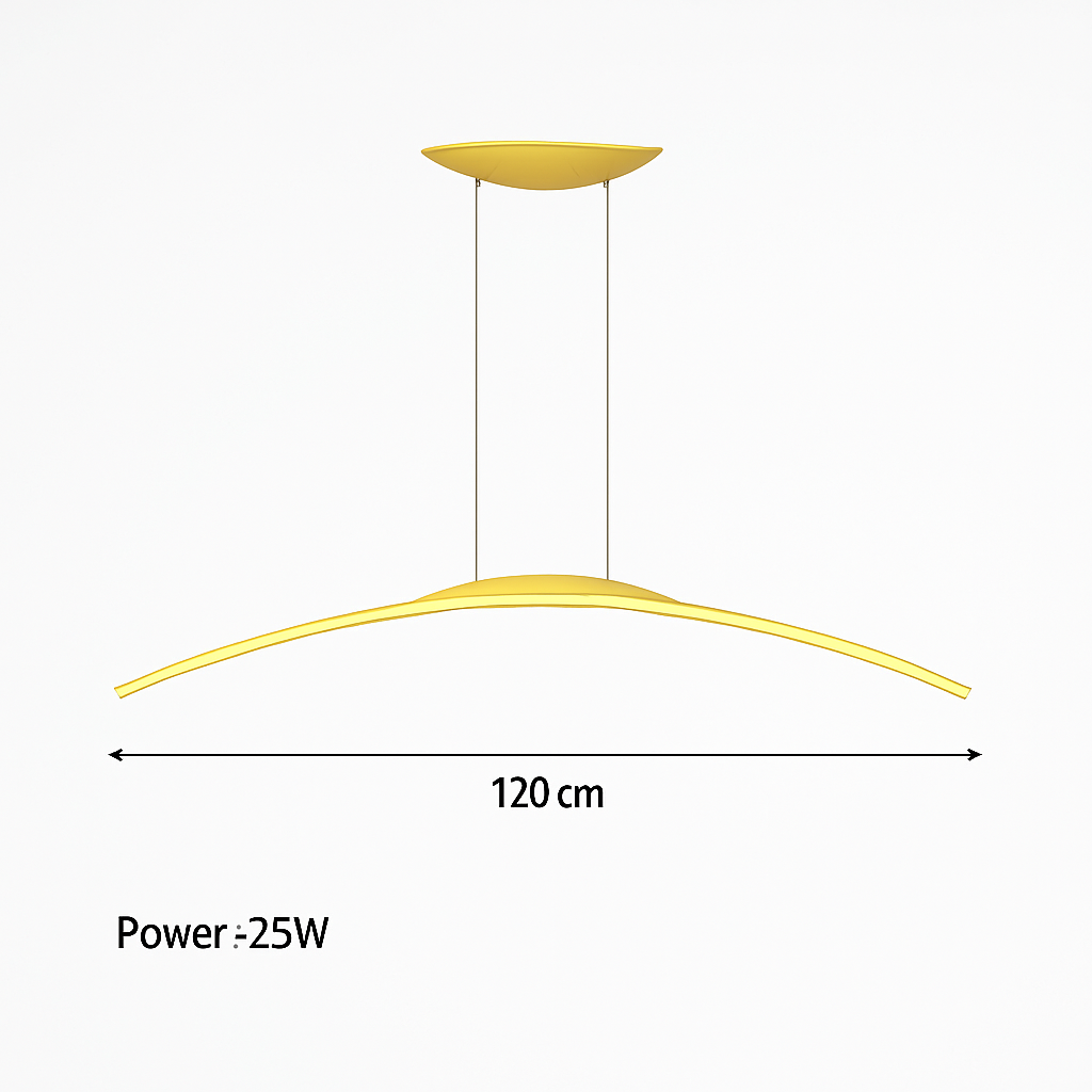 Modern minimalist LED pendant light for reception