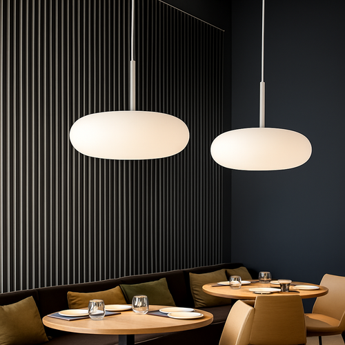 Modern LED pendant light for decorative indoor lighting - vue 5 sur 9