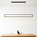 Modern LED rectangular pendant light for indoor lighting