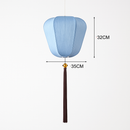 Chinese style fabric LED pendant light