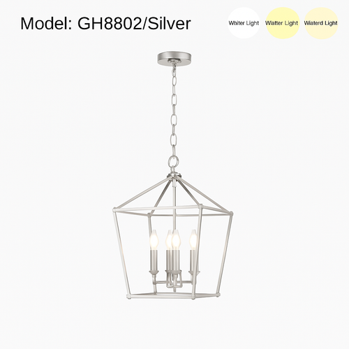 Vintage loft iron birdcage pendant light modern - vue 17 sur 16
