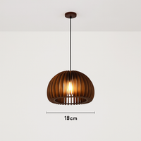 Nordic natural wood pumpkin pendant chandelier lighting