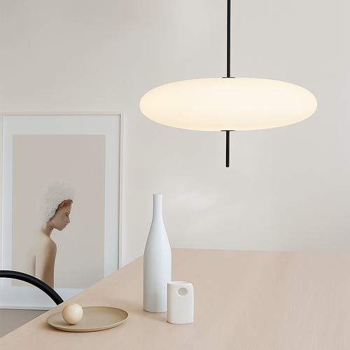 Modern pendant light with flying saucer design - vue 4 sur 10
