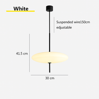 Modern pendant light with flying saucer design