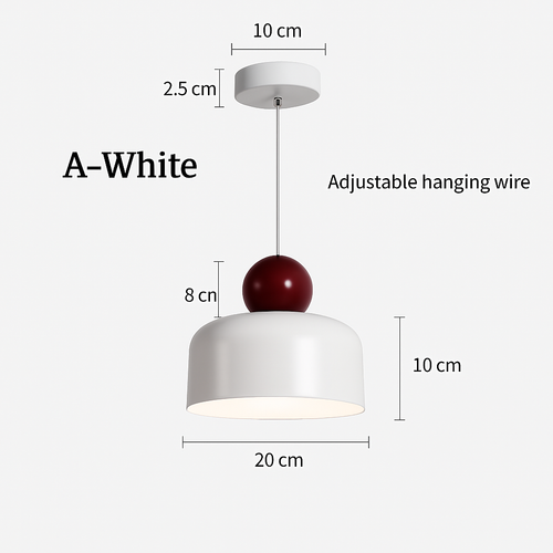 Modern pendant light with long cable for interior decor