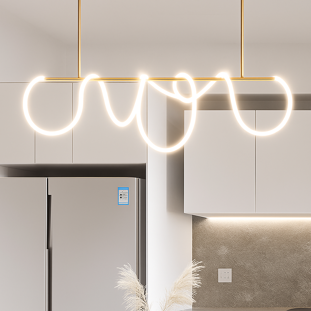 Modern design long flexible tube pendant light for contemporary spaces