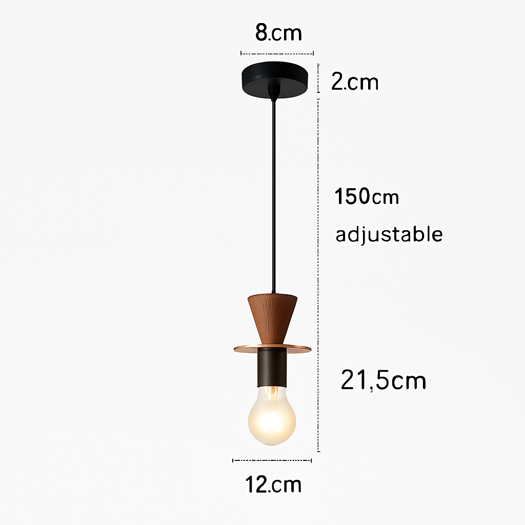 suspension moderne en bois pour bar - vue 11 sur 14