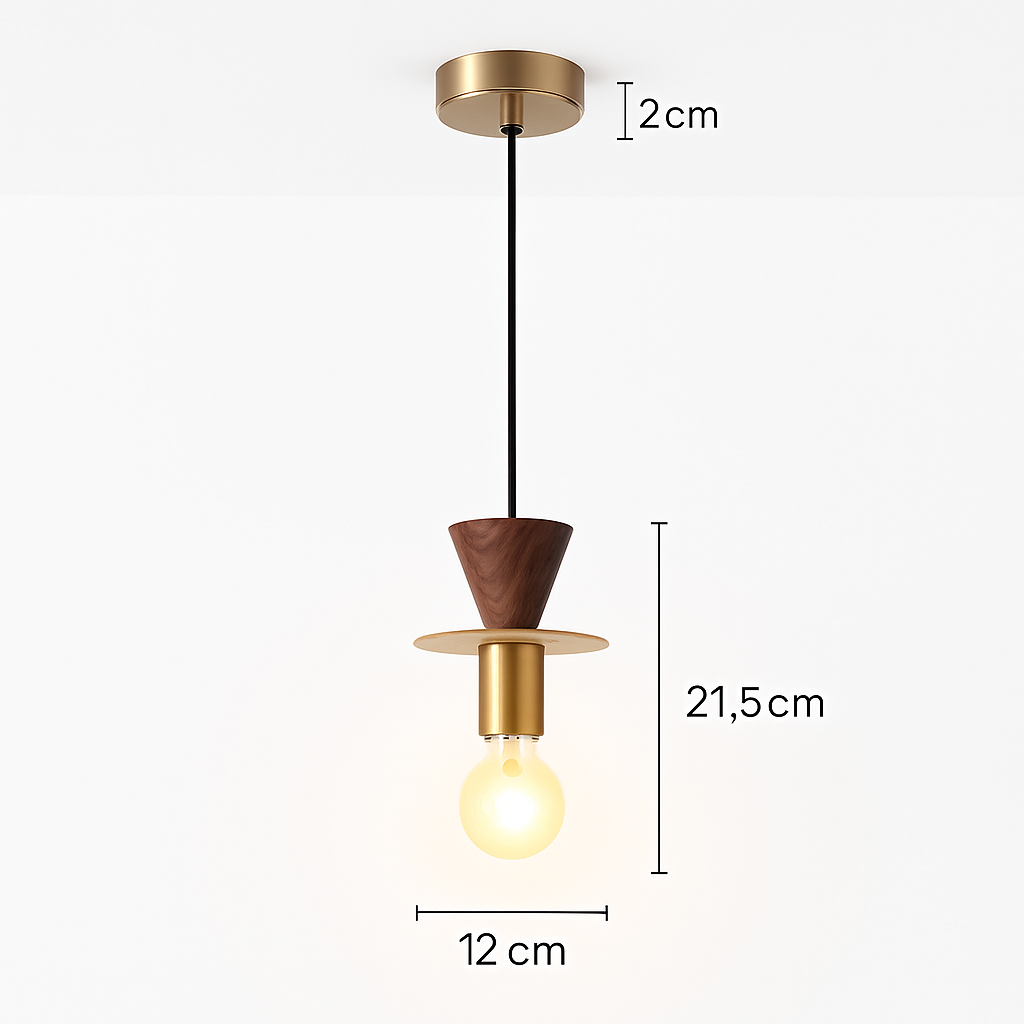 suspension moderne en bois pour bar - vue 8 sur 14