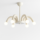 Modern metal pendant light in art deco style