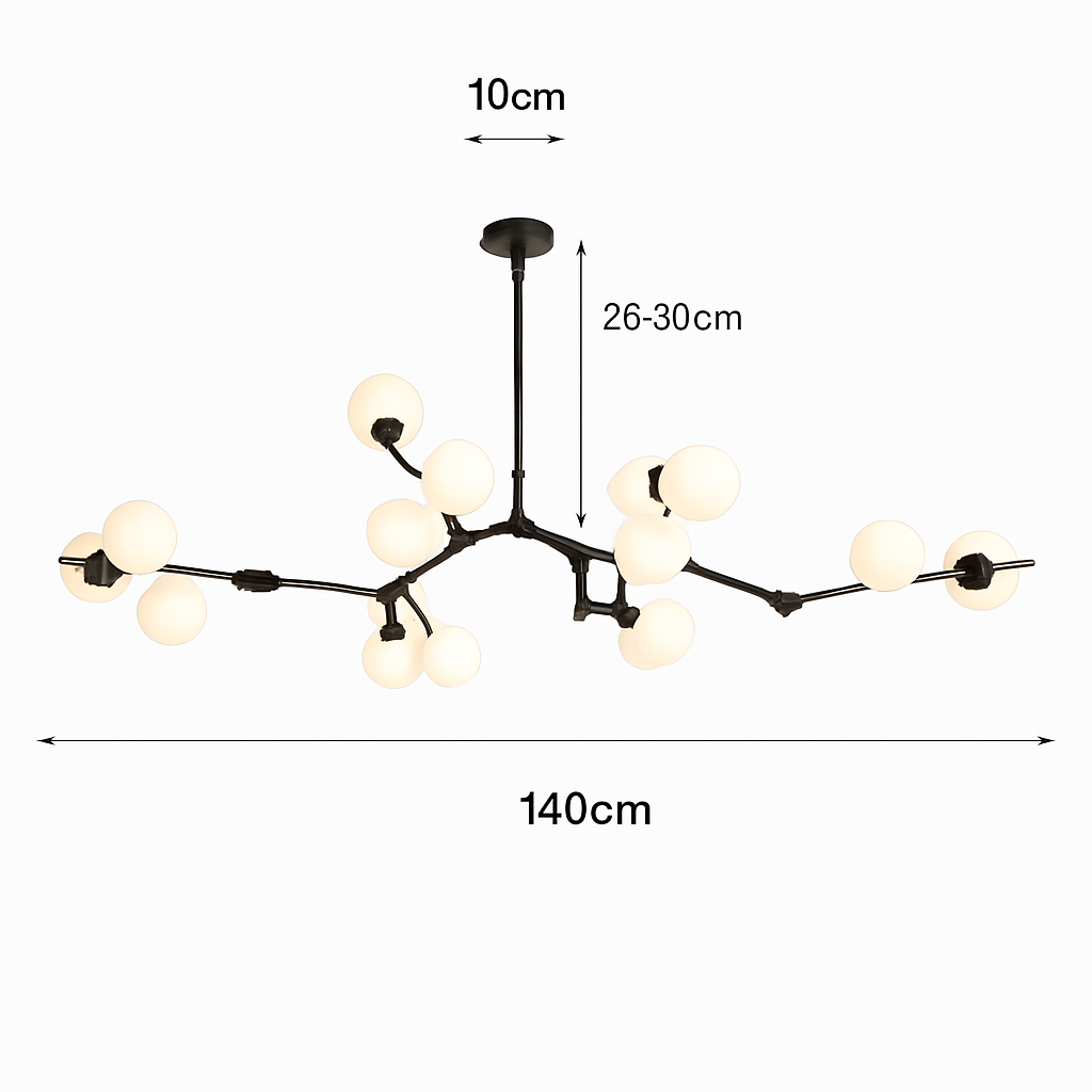 Modern dimmable pendant light for interior decor