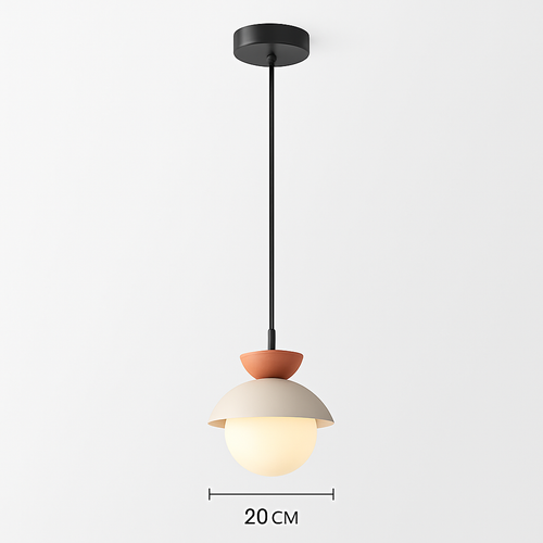 Suspension moderne nordique boule de verre luminaires suspendus suspension cuisine salle à manger chambre décor à la maison luminaire lustre - vue 17 sur 22