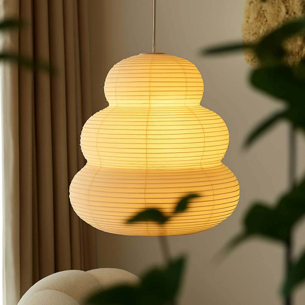 Noguchi rice paper pendant lamp modern style