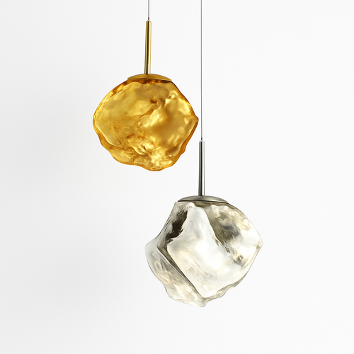 Nordic decorative LED glass pendant light for interiors - vue 2 sur 24