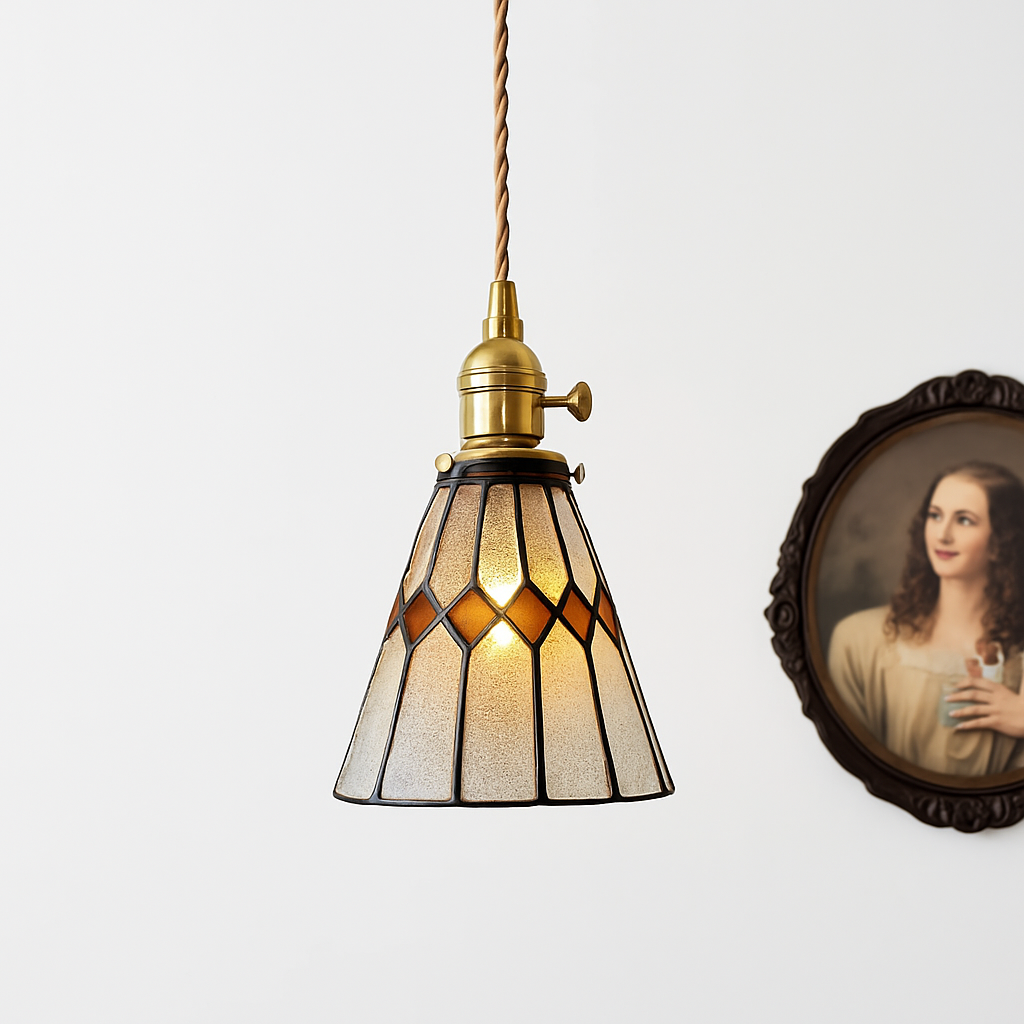 Nordic glass LED pendant light - vue 12 sur 27