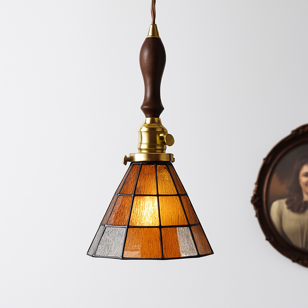 Nordic glass LED pendant light - vue 13 sur 27