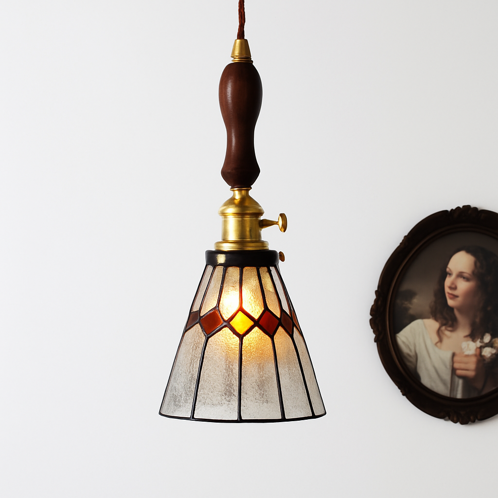 Nordic glass LED pendant light - vue 14 sur 27