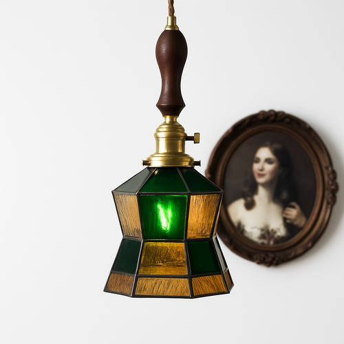 Nordic glass LED pendant light - vue 16 sur 27