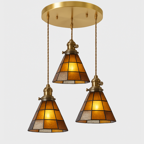 Nordic glass LED pendant light - vue 21 sur 27