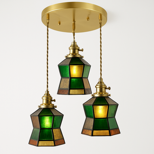 Nordic glass LED pendant light - vue 23 sur 27