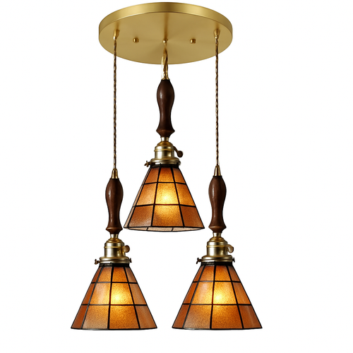 Nordic glass LED pendant light - vue 25 sur 27