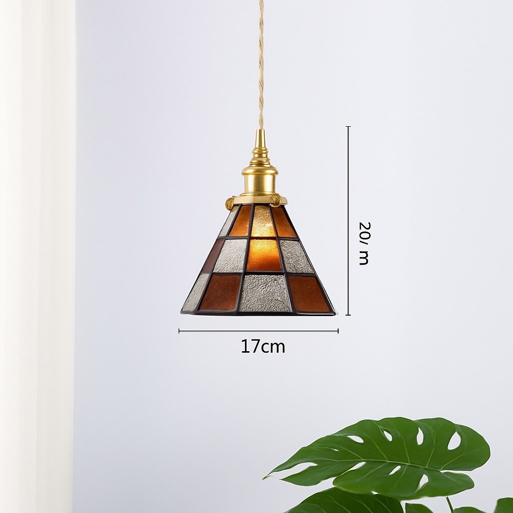 Nordic glass LED pendant light - vue 8 sur 27