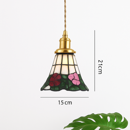 Nordic glass LED pendant light - vue 10 sur 27