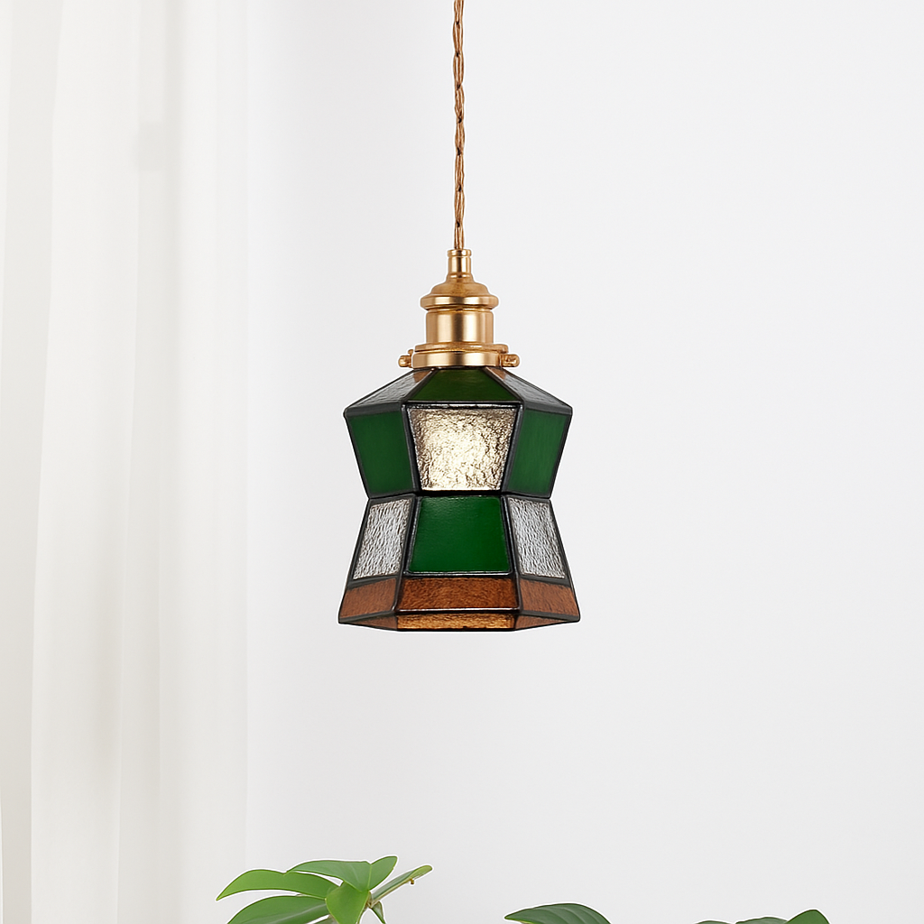 Nordic glass LED pendant light - vue 10 sur 27