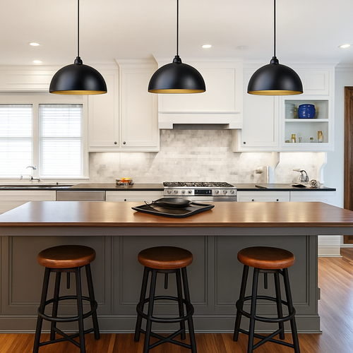 Retro metal industrial pendant light for loft - vue 4 sur 7