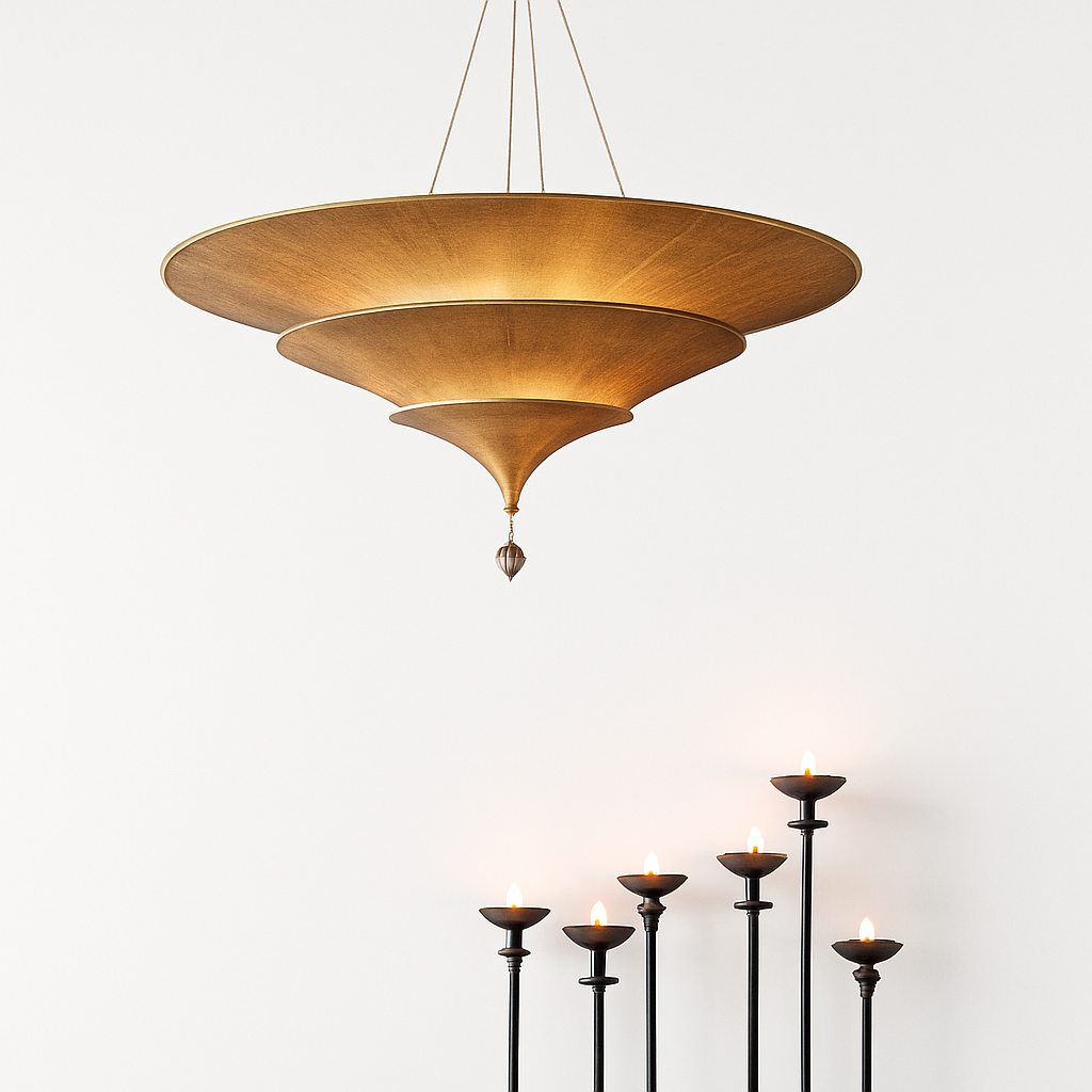 Vintage wabi-sabi pendant light from Southeast Asia