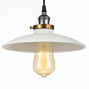 Vintage LED pendant light in retro metal style