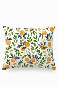 Square floral pillowcase 45 x 45 cm